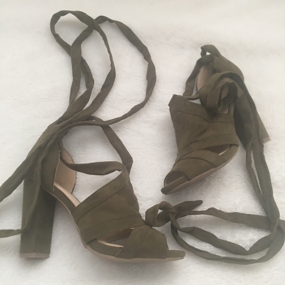 Wild Diva Shoes - Lace up Heels